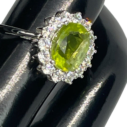 LUXY Gems Natural Peridot Sterling Silver Ring (2 ct.) Luxury Fashion (Sz 7) NWT