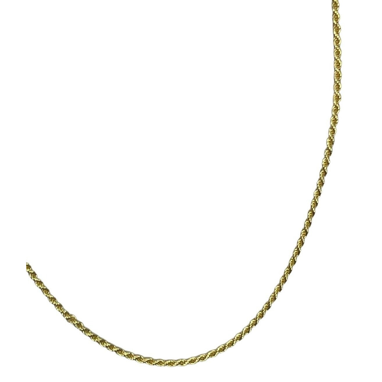 18K Gold Vermeil Rope Chain Necklace 24” Chic Everyday Wear Style Fashion Trendy