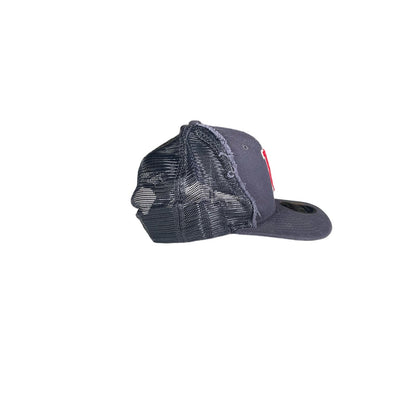 Boston Redsox Ripped Snapback Trucker Hat New Era B Logo MLB Baseball Ballcap