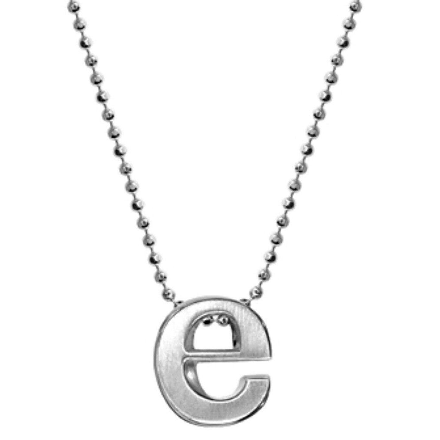 Alex Woo Sterling Silver ‘E’ Initial Pendant Necklace NY Designer Luxury Fashion