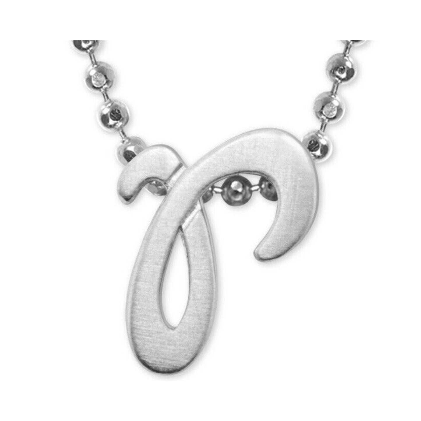 Alex Woo Sterling Silver ‘R’ Initial Pendant Necklace NY Designer Luxury Fashion