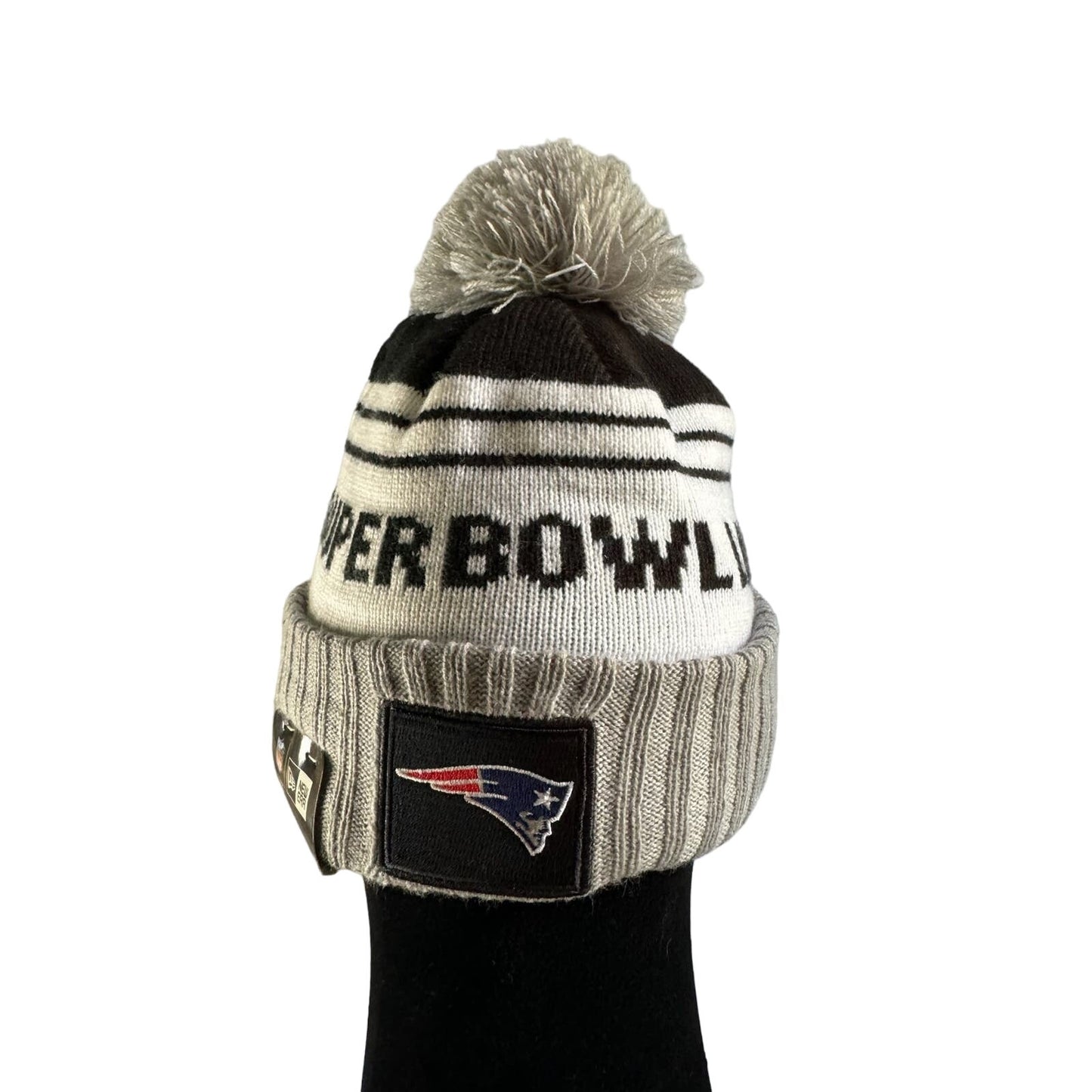 New England Patriots Beanie Super Bowl LIII New Era Gray Cap NFL Hat Vintage NWT