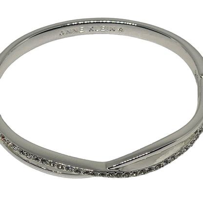 Anne Klein Silver Tone Crystal Bangle Bracelet Chic Fashion Elegant Trendy Style