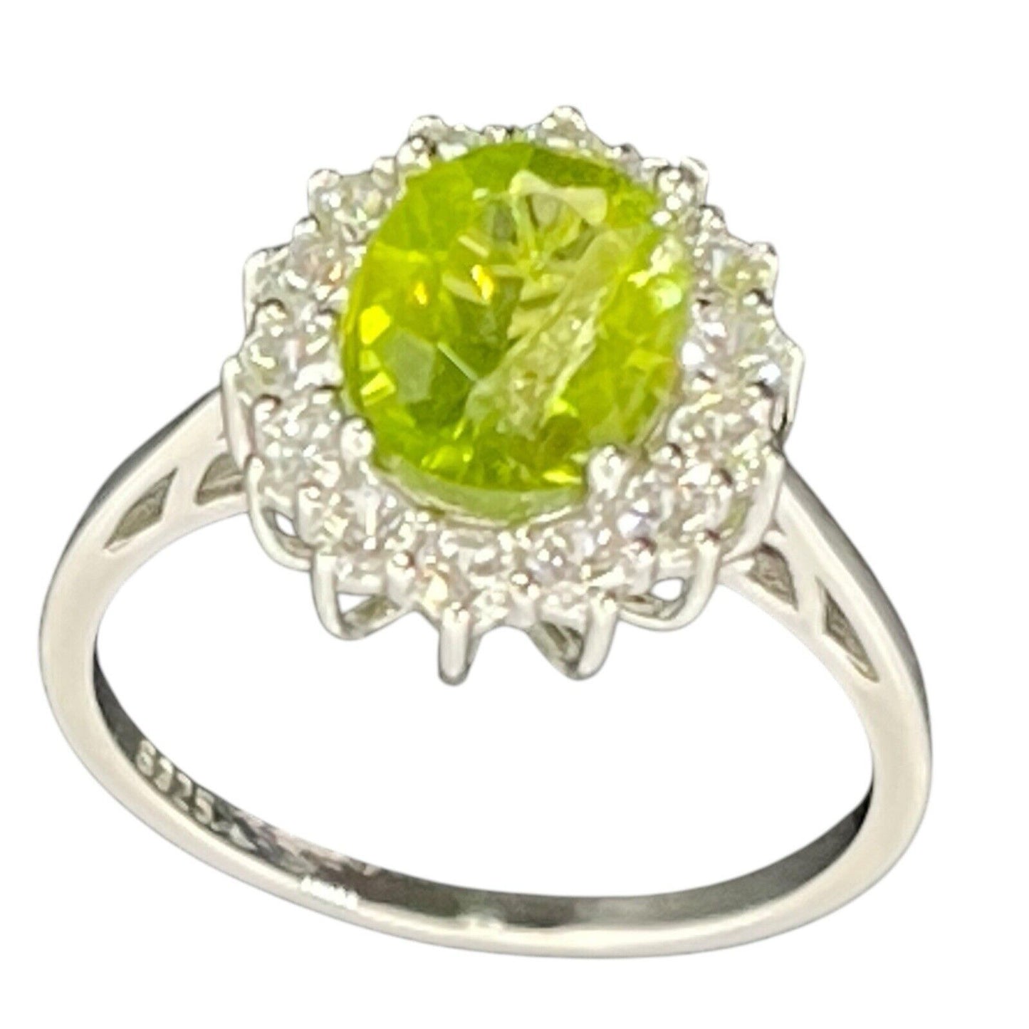 LUXY Gems Natural Peridot Sterling Silver Ring (2 ct.) Luxury Fashion (Sz 7) NWT