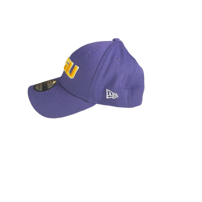 LSU Tigers Stretch Fitted Hat SZ S/M New Era Embroidered Big Logo Ballcap NCAA