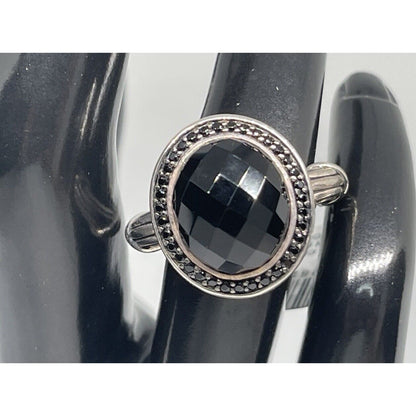 Peter Thomas Roth Natural Onyx Sterling Silver Ring (8 cts.) Sz 8 Luxury Elegant