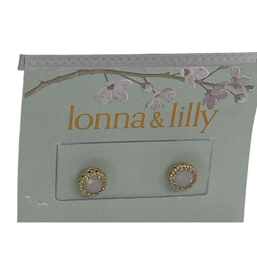 Lonna & Lilly Gold Tone Crystal Faux Stone Earrings Trendy Chic Fashion Stylish