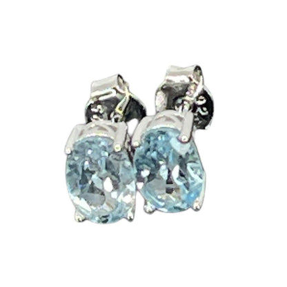 LUXY Gems Natural Blue Topaz Sterling Silver Earrings (1.8 cts.) Luxury Fashion