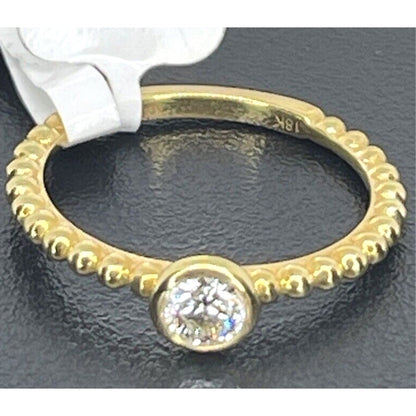 De Beers Forevermark Natural Diamond Solid 18K Gold Ring (1/4 ct.) SZ 6.5 Luxury