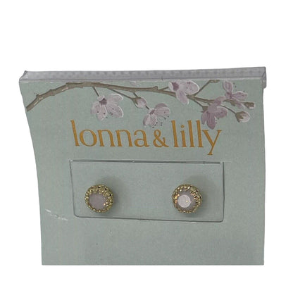 Lonna & Lilly Gold Tone Crystal Faux Stone Earrings Trendy Chic Fashion Stylish