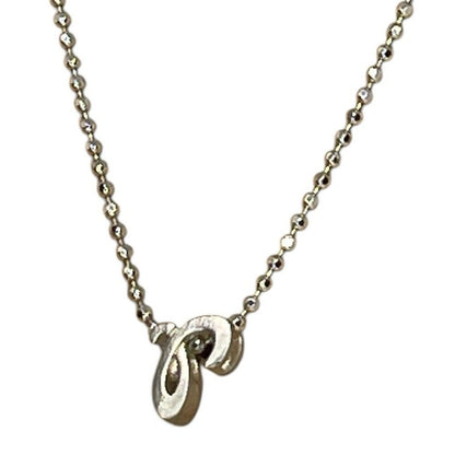 Alex Woo Sterling Silver ‘R’ Initial Pendant Necklace NY Designer Luxury Fashion