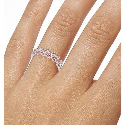 Silver Plated Heart CZ Ring (Sz 10) Chic Elegant Trendy Fashion Style Shiny NWT