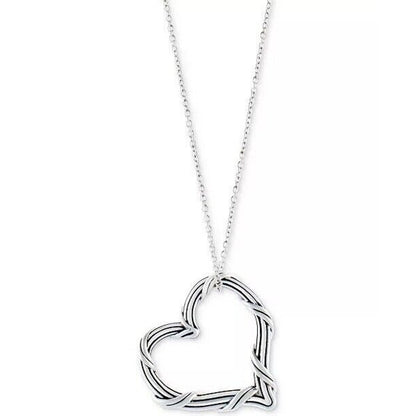 Peter Thomas Roth Sterling Silver Heart Pendant Necklace Luxury Designer Vday