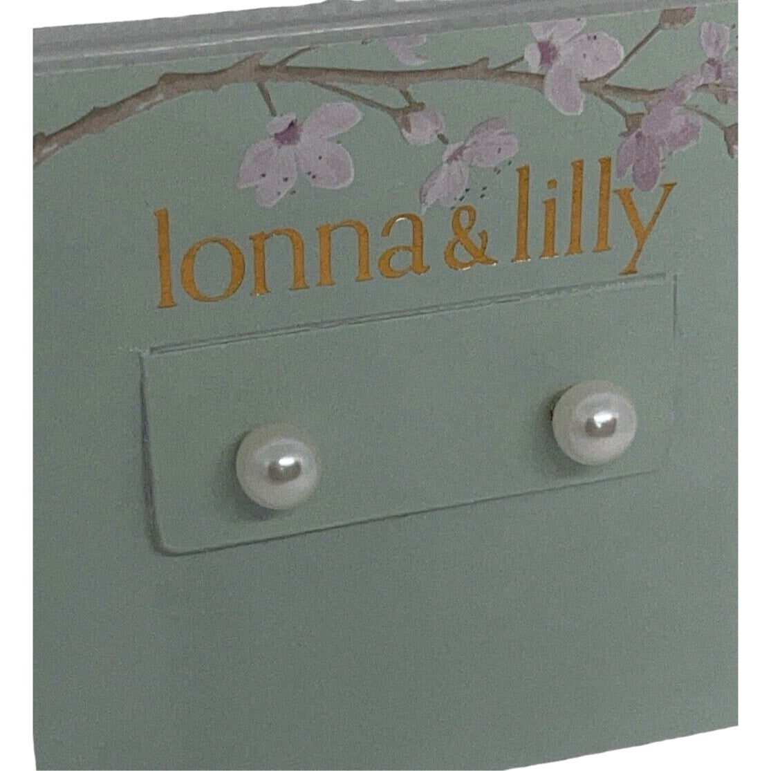 Lonna & Lilly Silver Tone Faux Pearl Earrings Fashion Trendy Style Elegant NWT