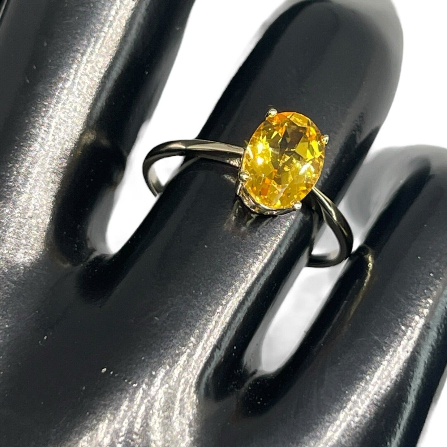 LUXY Gems Natural Citrine 18K Gold Vermeil Solitaire Ring (1 ct.) Luxury Fashion