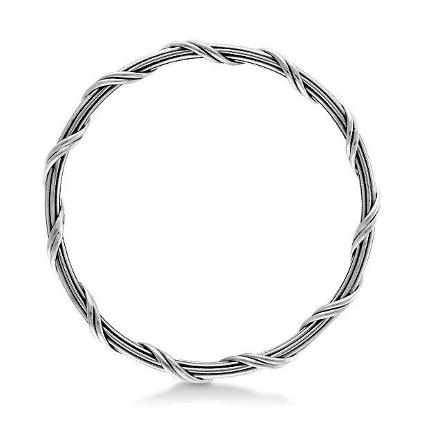 Peter Thomas Roth Sterling Silver Twist Bangle Bracelet Luxury Elegant Designer