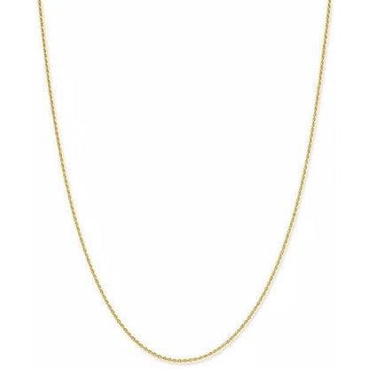 18K Gold Vermeil Rope Chain Necklace 24” Chic Everyday Wear Style Fashion Trendy