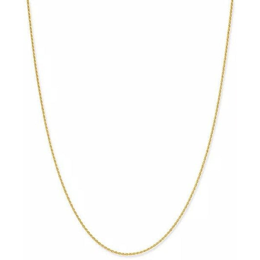 18K Gold Vermeil Rope Chain Necklace 24” Chic Everyday Wear Style Fashion Trendy