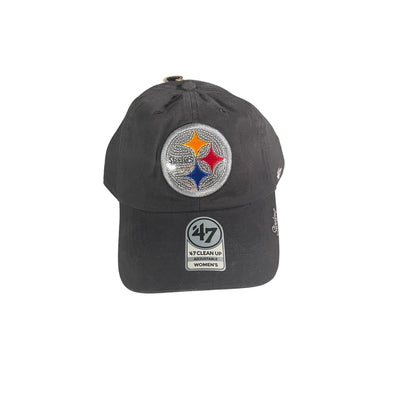 Pittsburgh Steelers Ladies Shiny Adjustable Hat Logo Ballcap NFL Football Chic