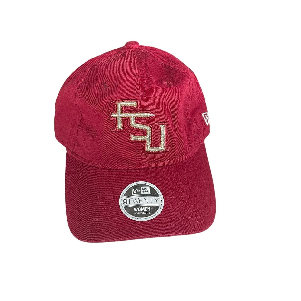 FSU Noles Adjustable Womens Hat New Era Embroidered Logo Red Ballcap NCAA NWT