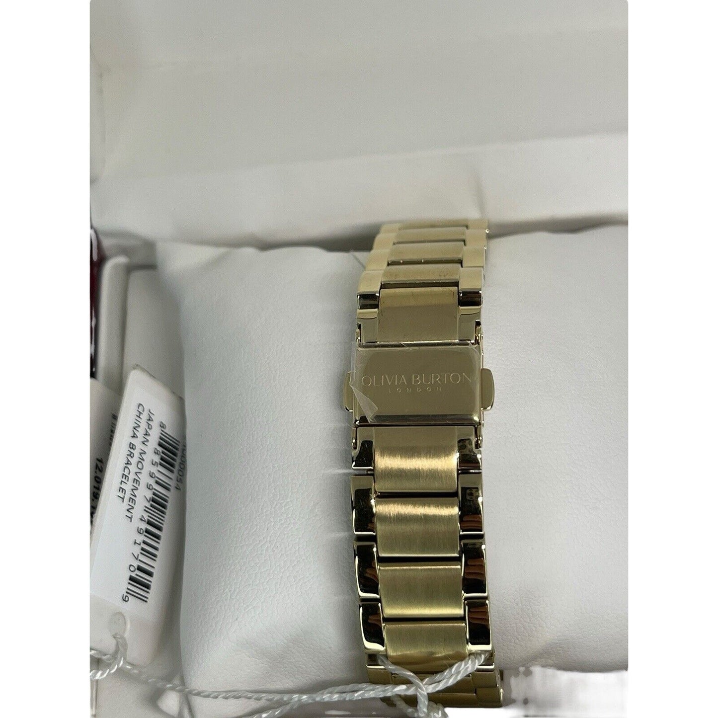 Olivia Burton Sports Luxe Gold Tone Stainless Steel Bracelet Watch Stunning Chic