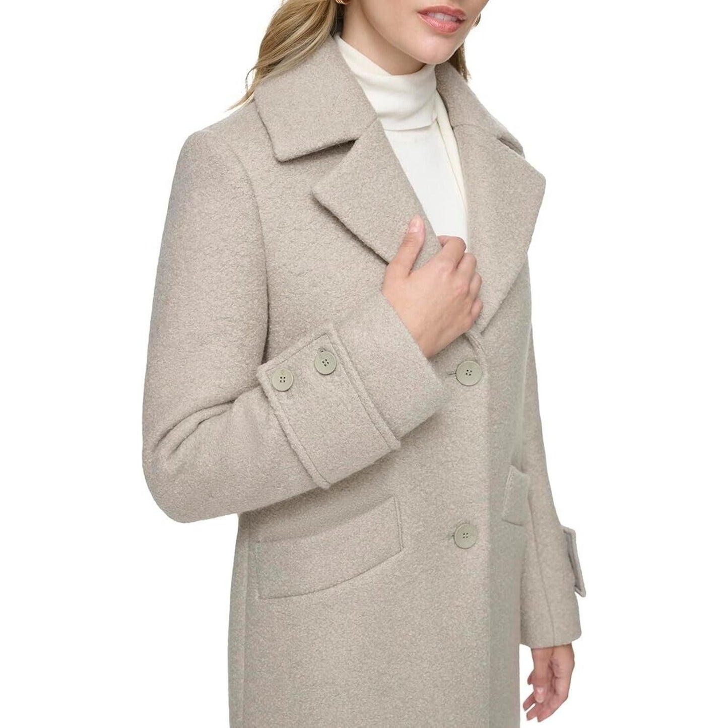 Andrew Marc Wool Blend Regine Coat (Sz XL) Button Fashion Stunning Trendy NWT