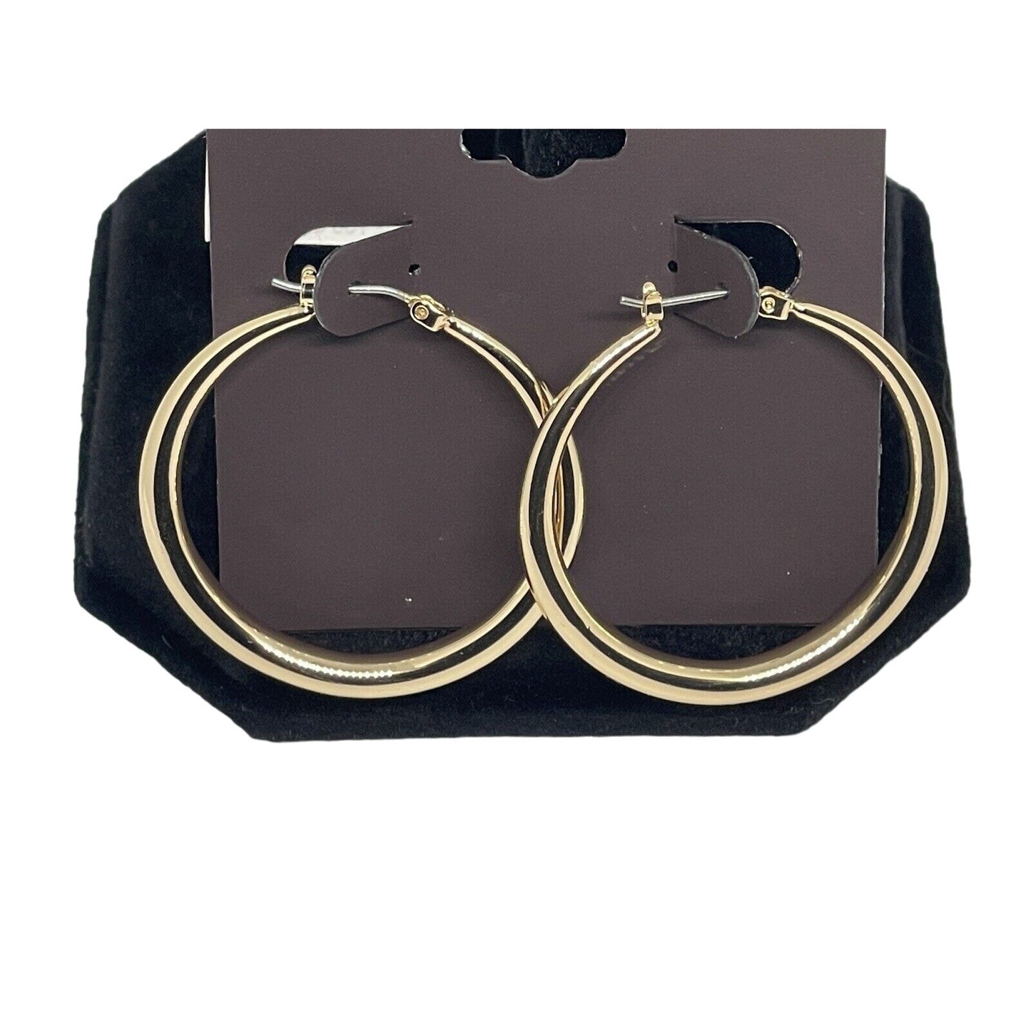 Anne Klein Gold Tone Hoop Earrings Fashion Stylish Elegant Minimal Everyday Wear