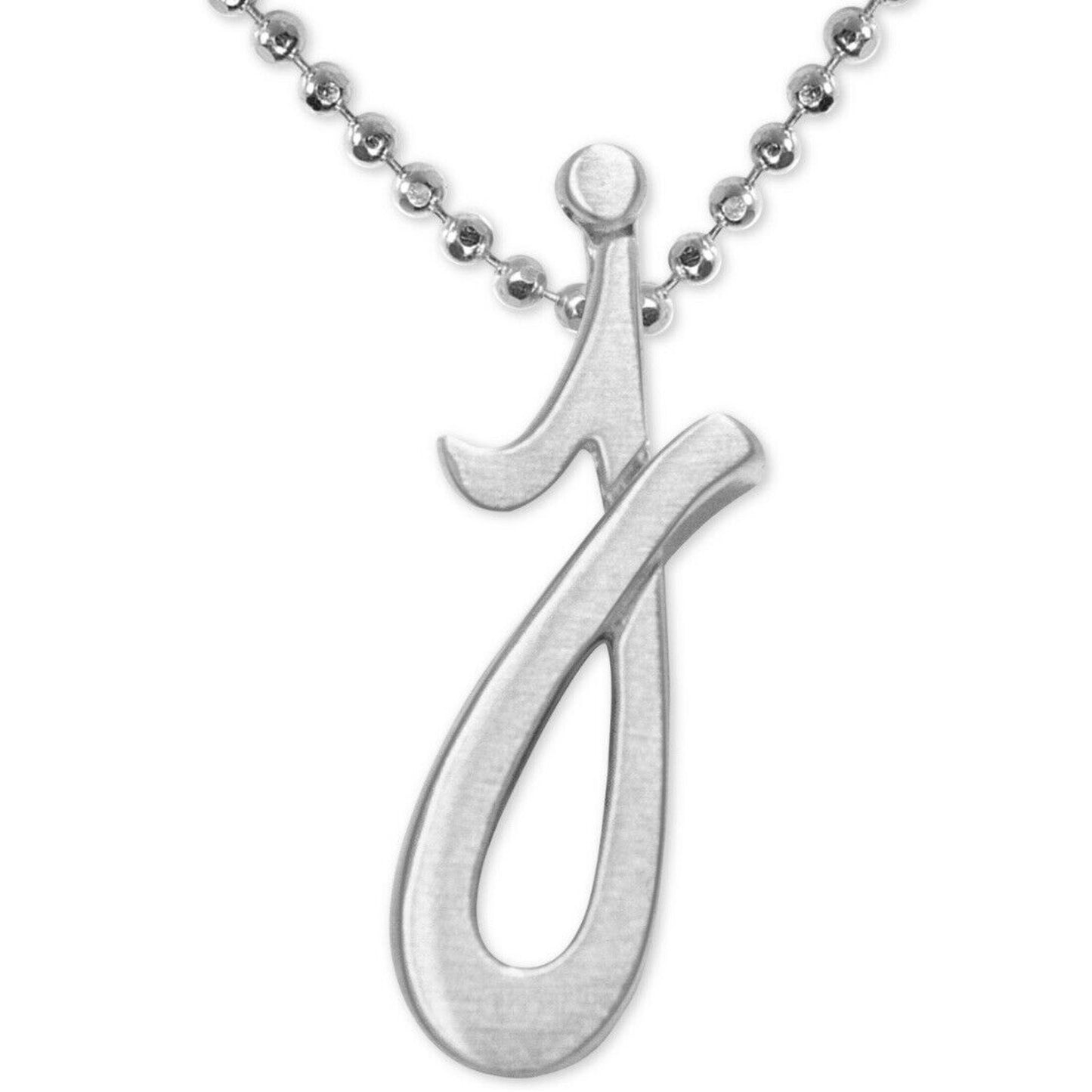 Alex Woo Sterling Silver ‘J’ Initial Pendant Necklace NY Designer Luxury Fashion