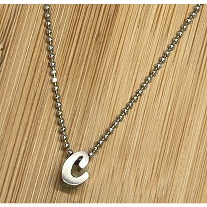 Alex Woo Sterling Silver ‘C’ Initial Pendant Necklace NY Designer Luxury Fashion