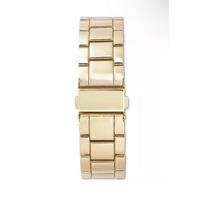 Gold Tone Baguette Crystal Bracelet Watch Stunning Elegant Glitzy Fashion Vday