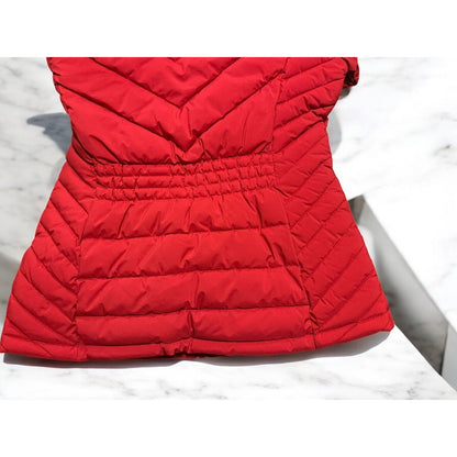 NWT Tommy Jeans Hilfiger Puffer Ski Coat Jacket THFlex Outerwear (Sz S) Crimson