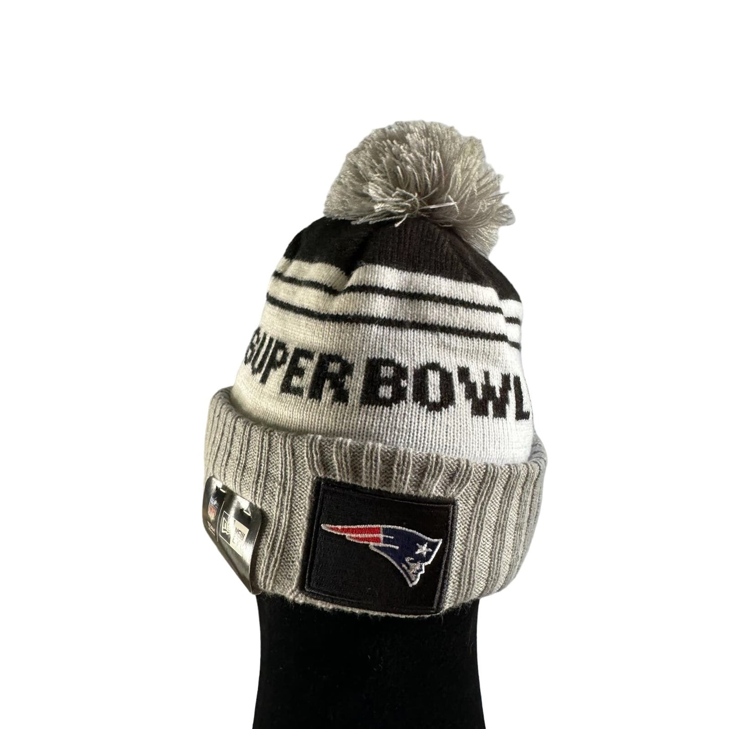 New England Patriots Beanie Super Bowl LIII New Era Gray Cap NFL Hat Vintage NWT