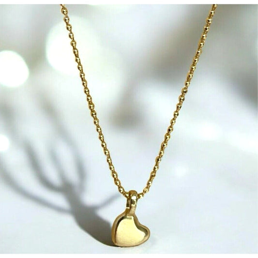 Alex Woo 14K Solid Gold Heart Pendant Necklace NY Luxury Designer Stunning NWT