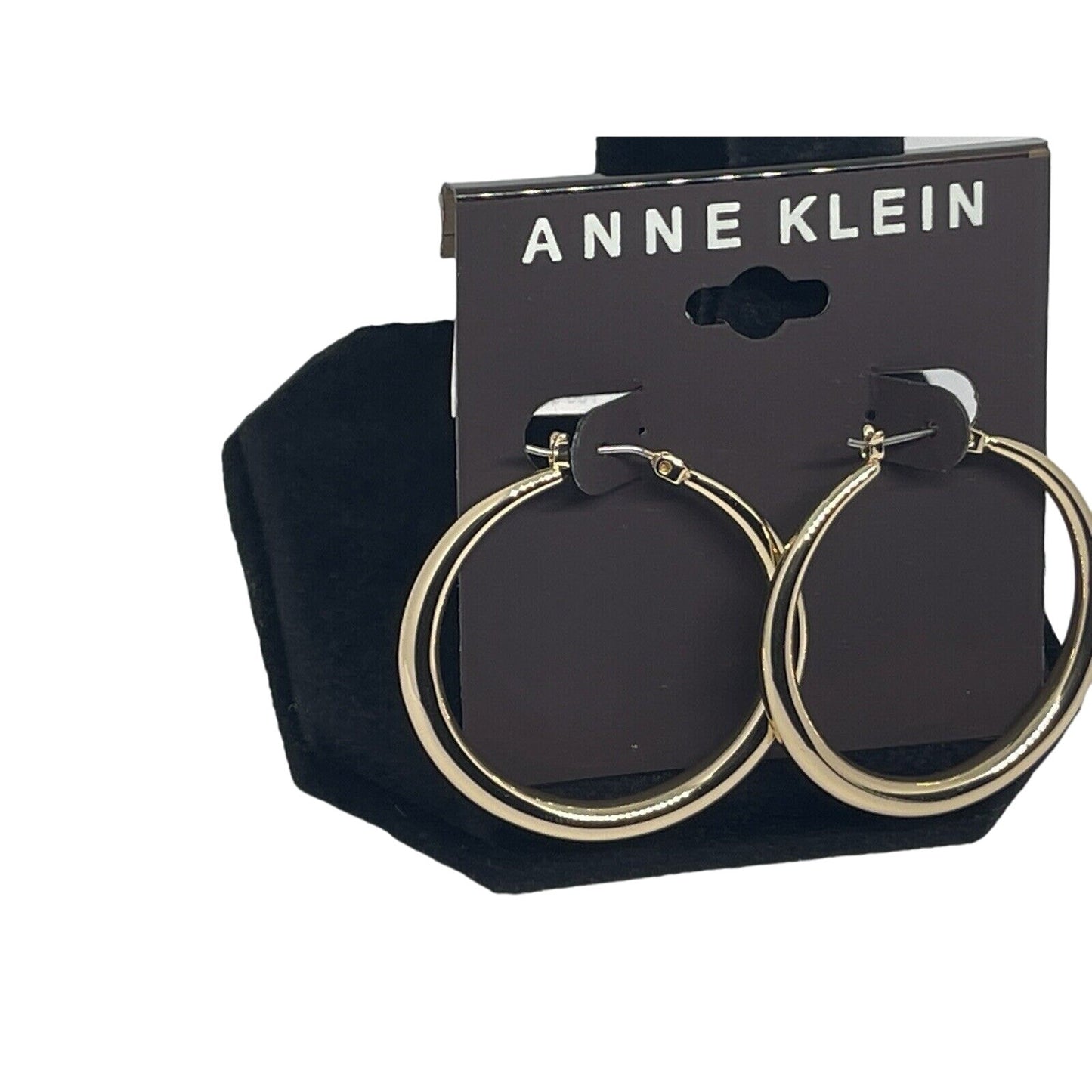 Anne Klein Gold Tone Hoop Earrings Fashion Stylish Elegant Minimal Everyday Wear