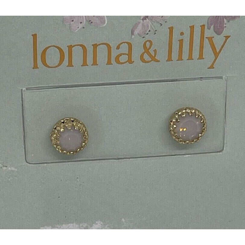 Lonna & Lilly Gold Tone Crystal Faux Stone Earrings Trendy Chic Fashion Stylish