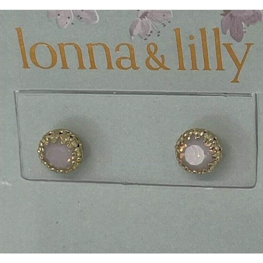 Lonna & Lilly Gold Tone Crystal Faux Stone Earrings Trendy Chic Fashion Stylish