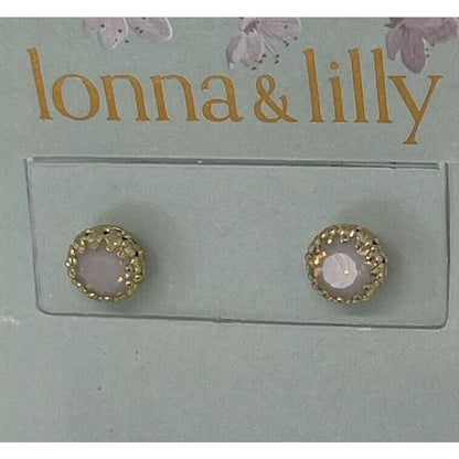 Lonna & Lilly Gold Tone Crystal Faux Stone Earrings Trendy Chic Fashion Stylish