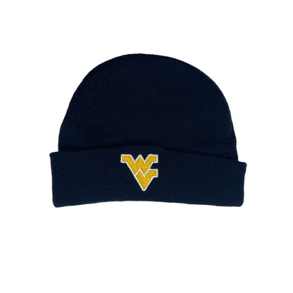 West Virginia Mountaineers Infant Beanie WV Logo Baby NCAA Blue College One Size