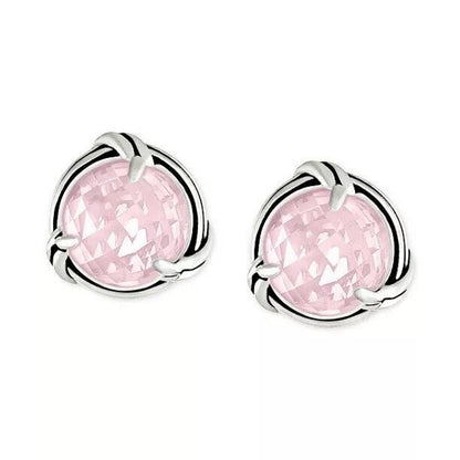 Peter Thomas Roth Natural Rose Quartz Sterling Silver Earrings (4.5 cts.) Luxury