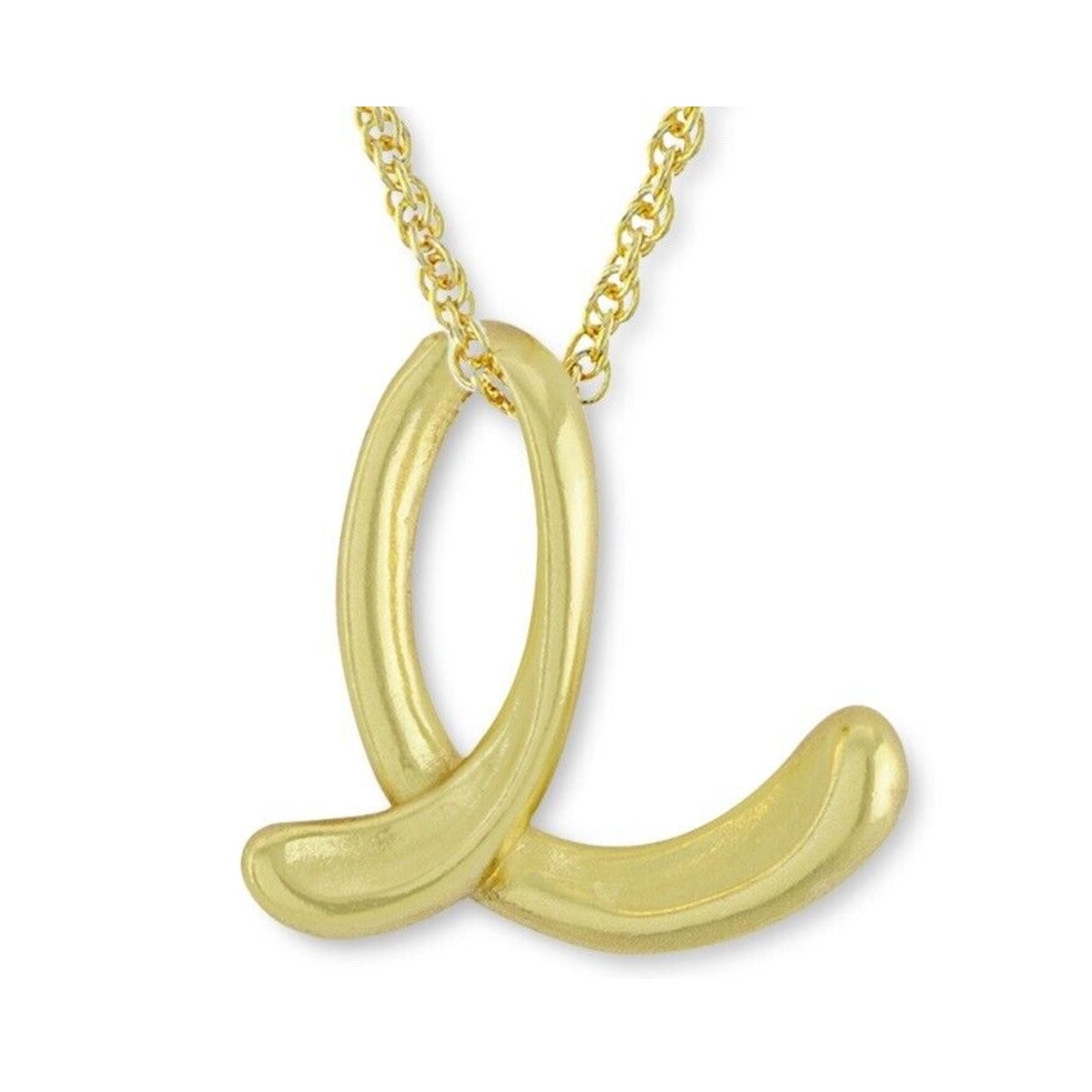 18K Gold Vermeil 'E' Initial Pendant Necklace Chic Dainty Trendy Fashion Stylish