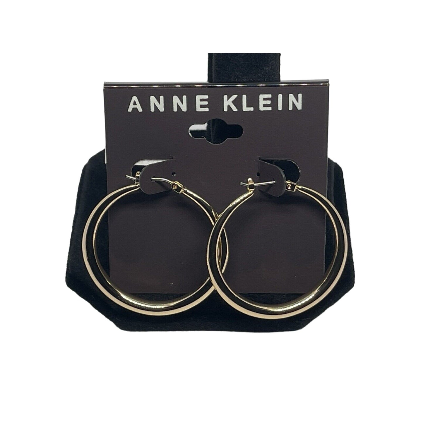 Anne Klein Gold Tone Hoop Earrings Fashion Stylish Elegant Minimal Everyday Wear