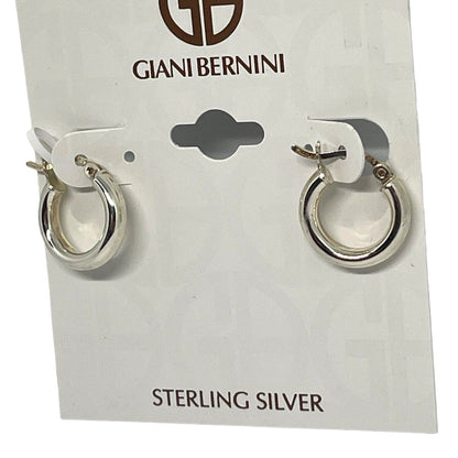 Sterling Silver Hoop Earrings Elegant Minimal Chic Fashion Trendy Everyday Wear