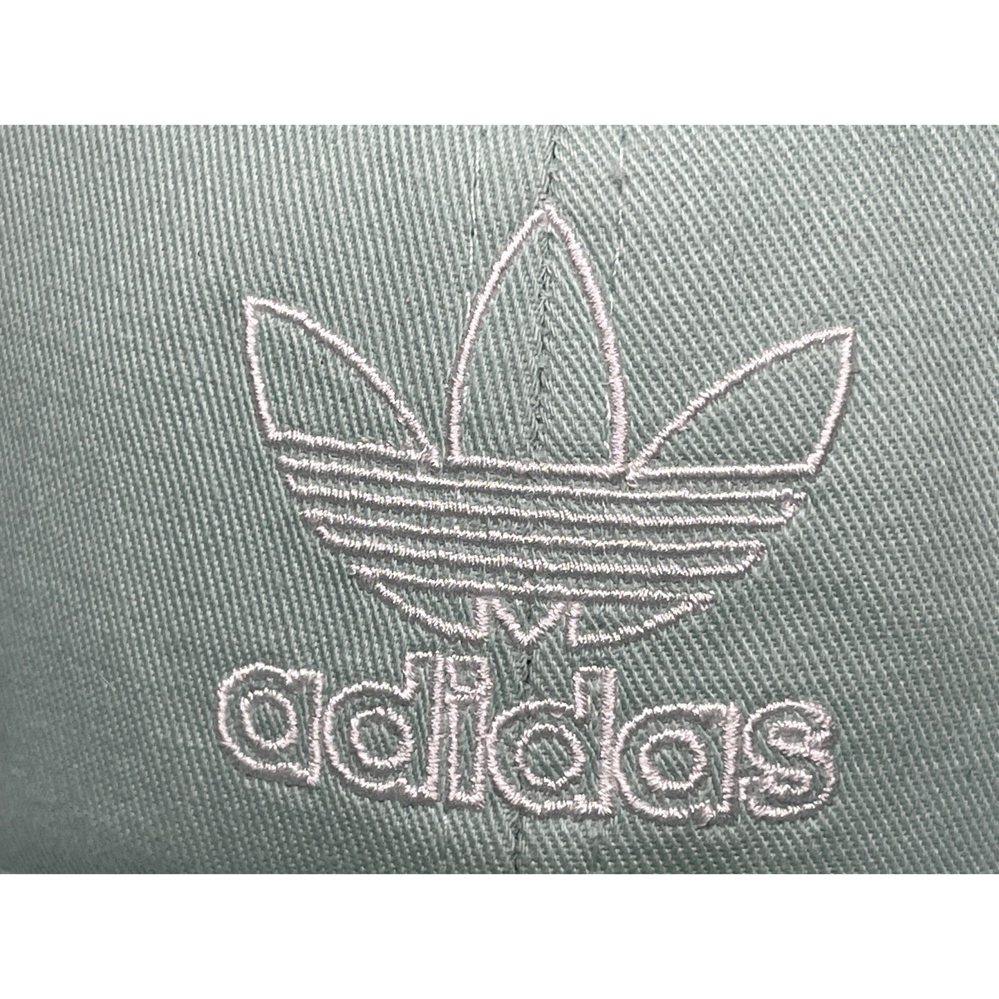 Adidas Mint Green Adjustable Hat Logo Spelled Out Cap Ballcap Everyday Wear NWT