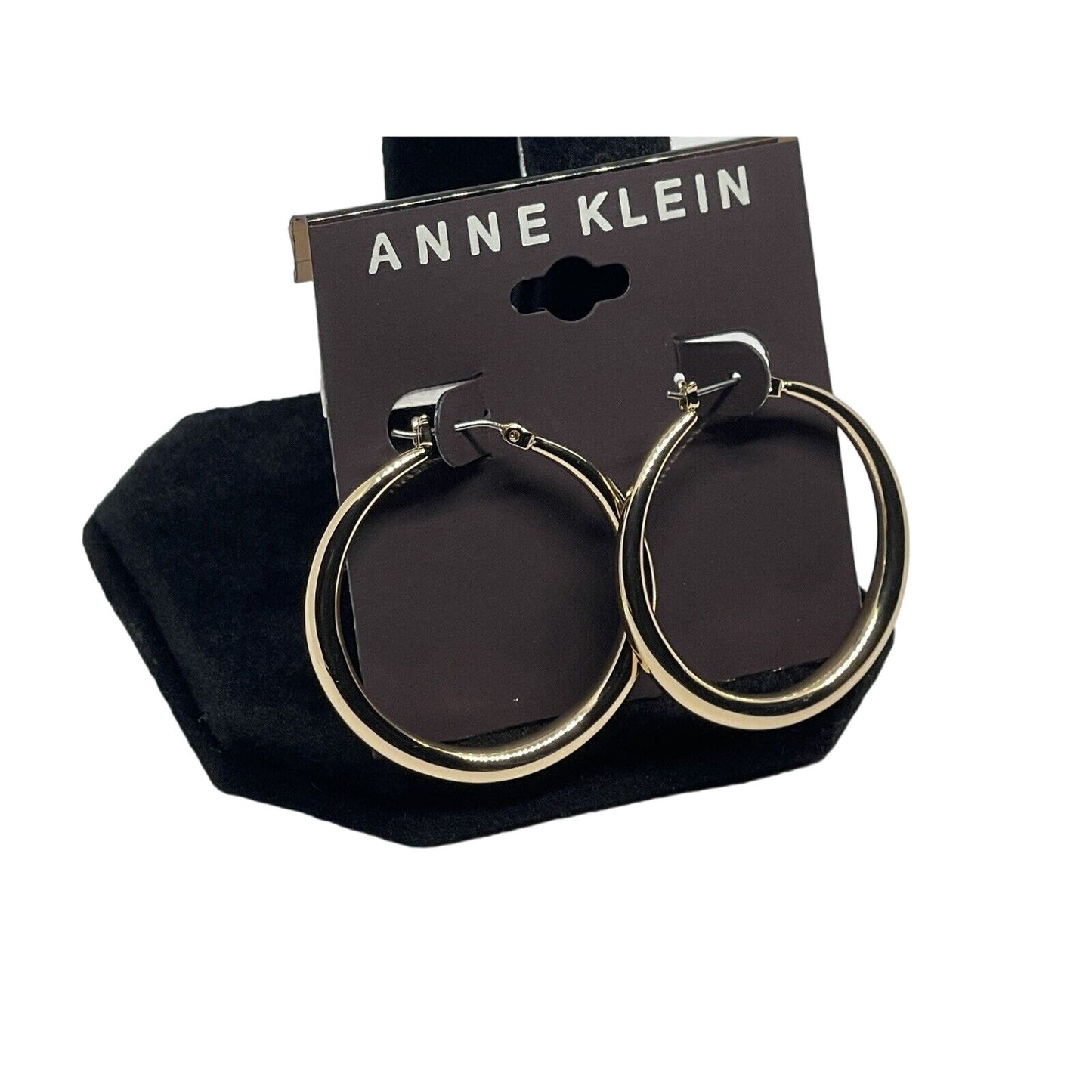 Anne Klein Gold Tone Hoop Earrings Fashion Stylish Elegant Minimal Everyday Wear