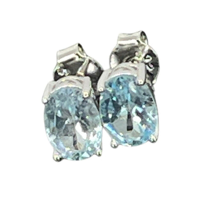 LUXY Gems Natural Blue Topaz Sterling Silver Earrings (1.8 cts.) Luxury Fashion