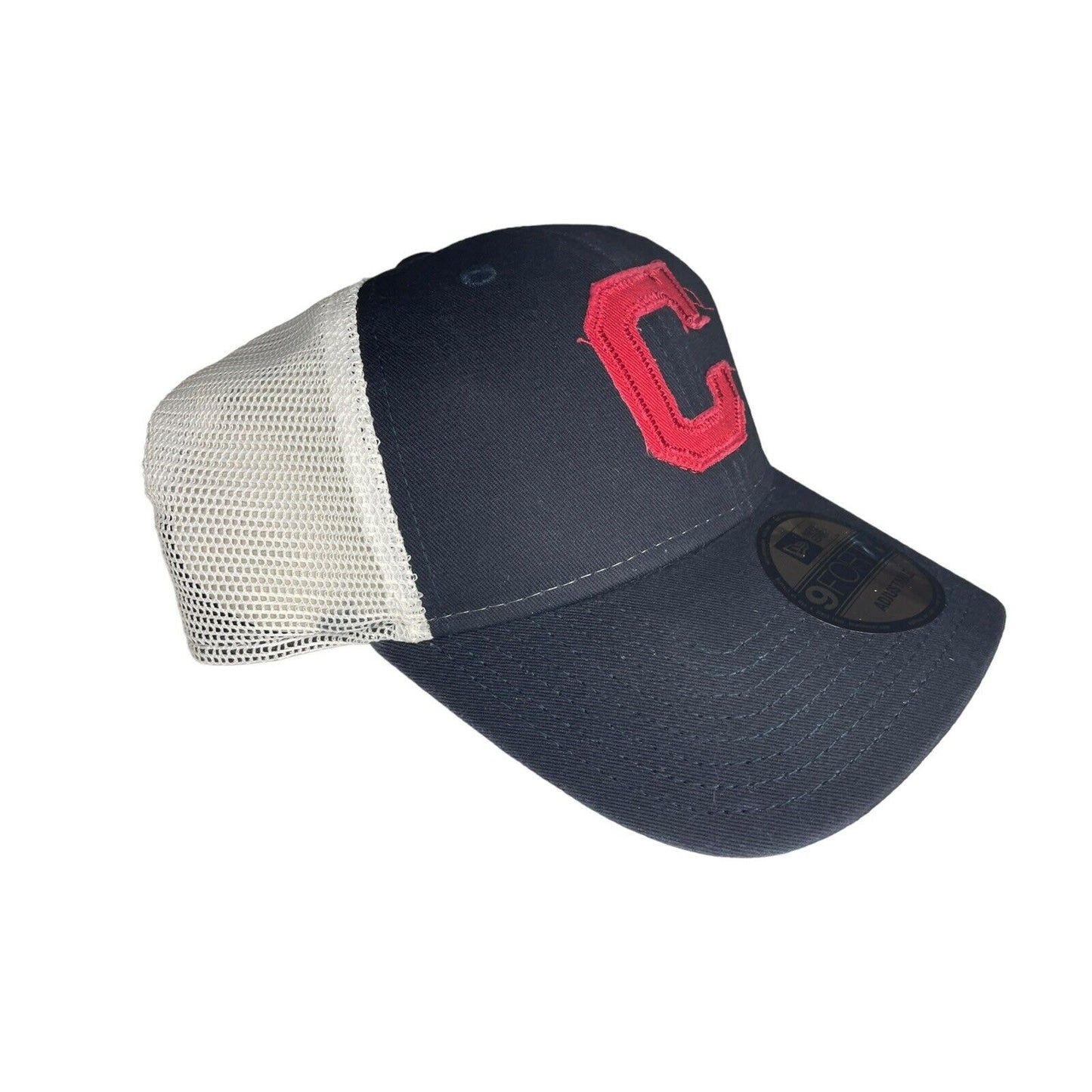 Cleveland Indians Trucker Snapback Hat Embroidered C Logo Cap MLB Baseball NWT