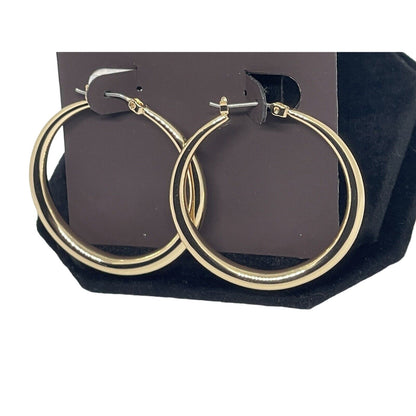 Anne Klein Gold Tone Hoop Earrings Fashion Stylish Elegant Minimal Everyday Wear