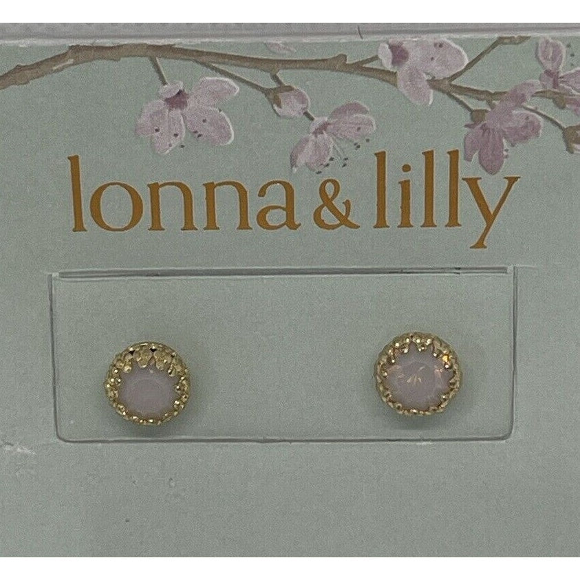 Lonna & Lilly Gold Tone Crystal Faux Stone Earrings Trendy Chic Fashion Stylish