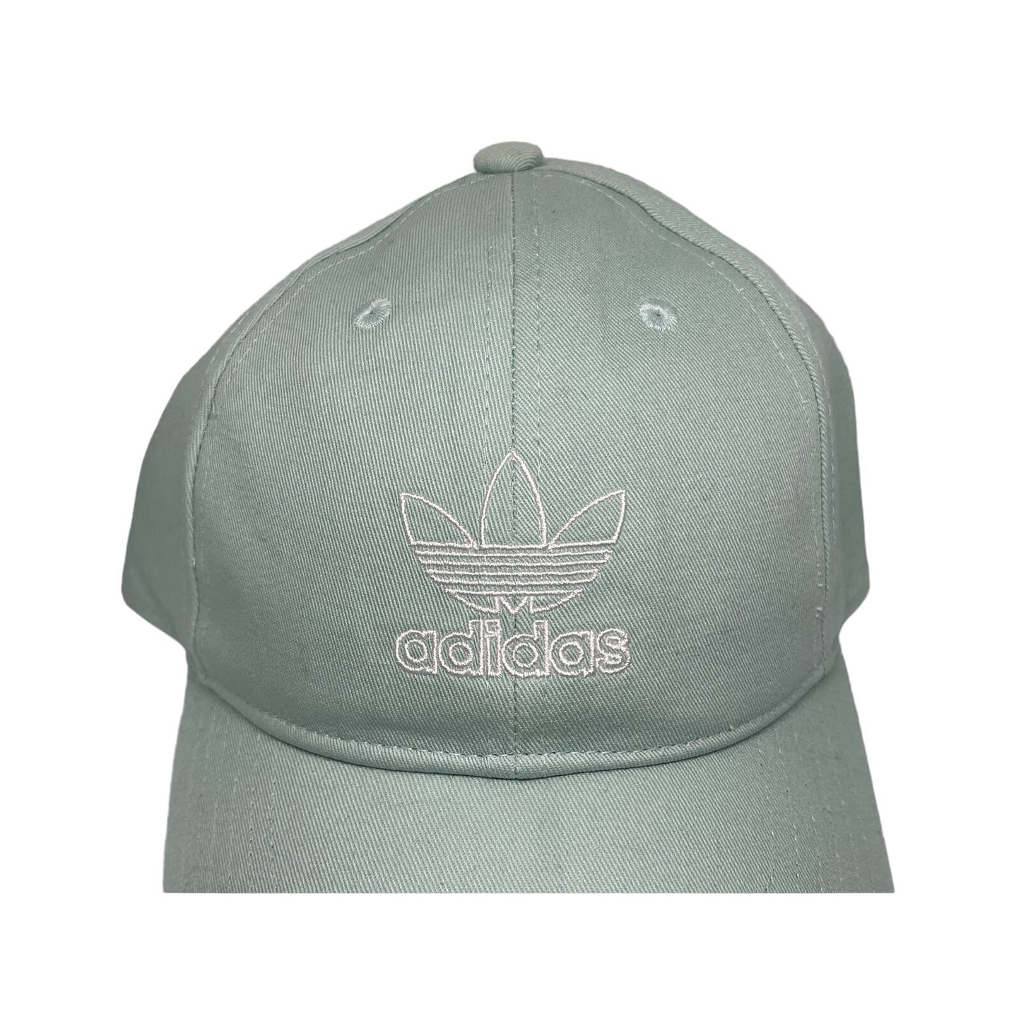 Adidas Mint Green Adjustable Hat Logo Spelled Out Cap Ballcap Everyday Wear NWT