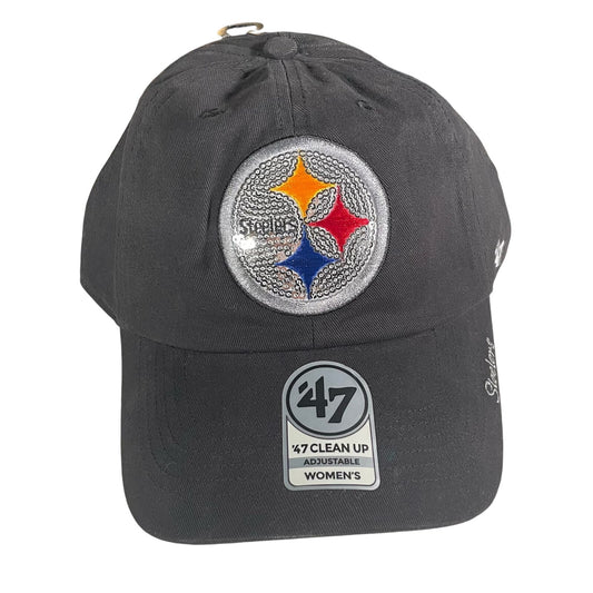 Pittsburgh Steelers Ladies Shiny Adjustable Hat Logo Ballcap NFL Football Chic